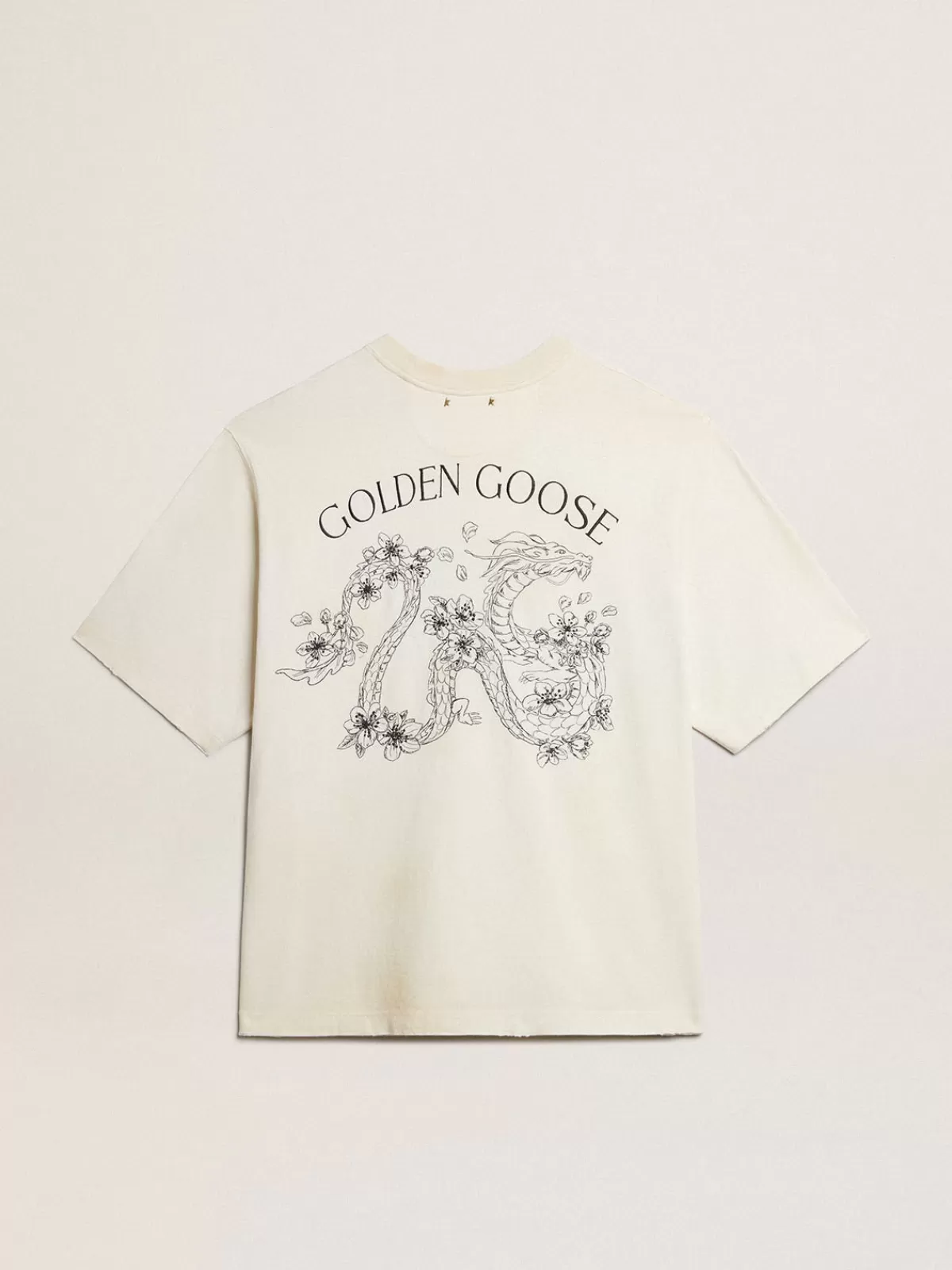 Golden Goose Aged white CNY T-shirt Outlet