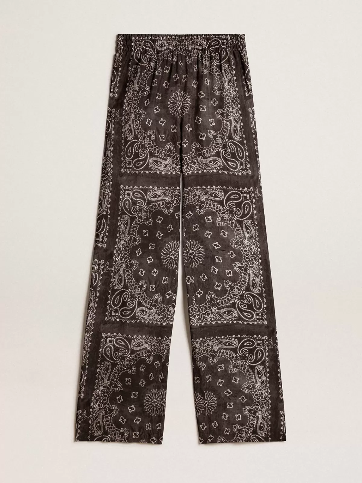 Golden Goose Anthracite-gray joggers with paisley print anthracitegray Best