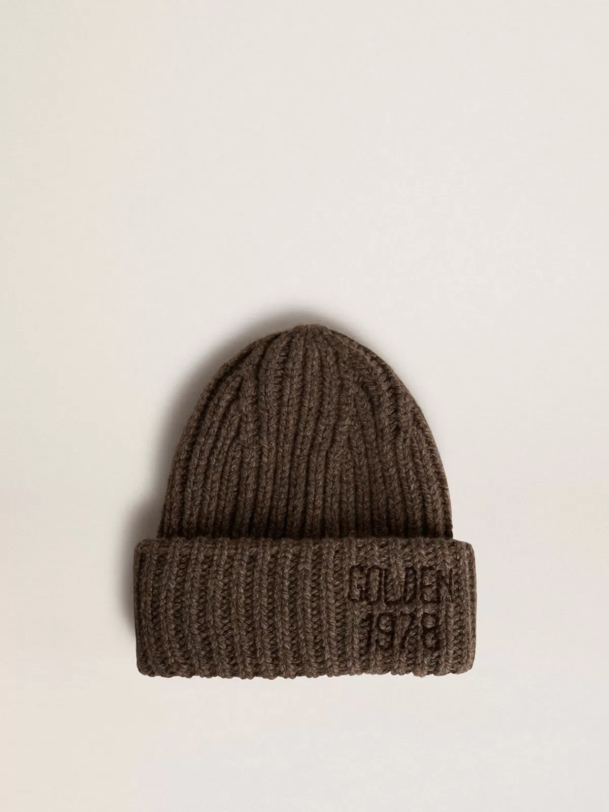 Golden Goose Ash brown beanie in cashmere blend wool ashbrown Discount