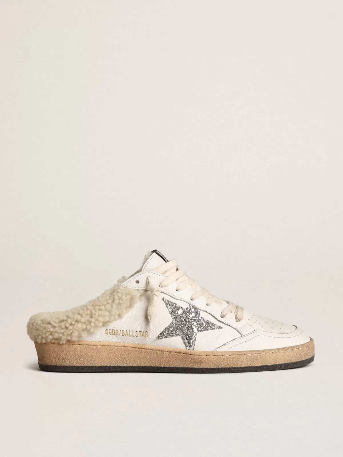 Golden Goose Ball Star Sabots with glitter star and shearling lining Best Sale