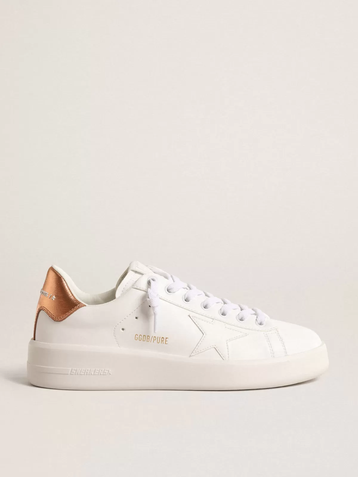 Golden Goose Bio-based Purestar with bronze metallic leather heel tab Best Sale