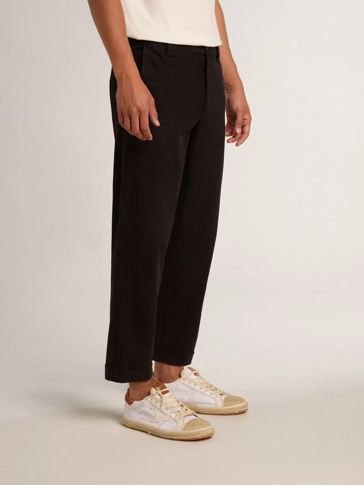 Golden Goose cotton gabardine chinos black Clearance