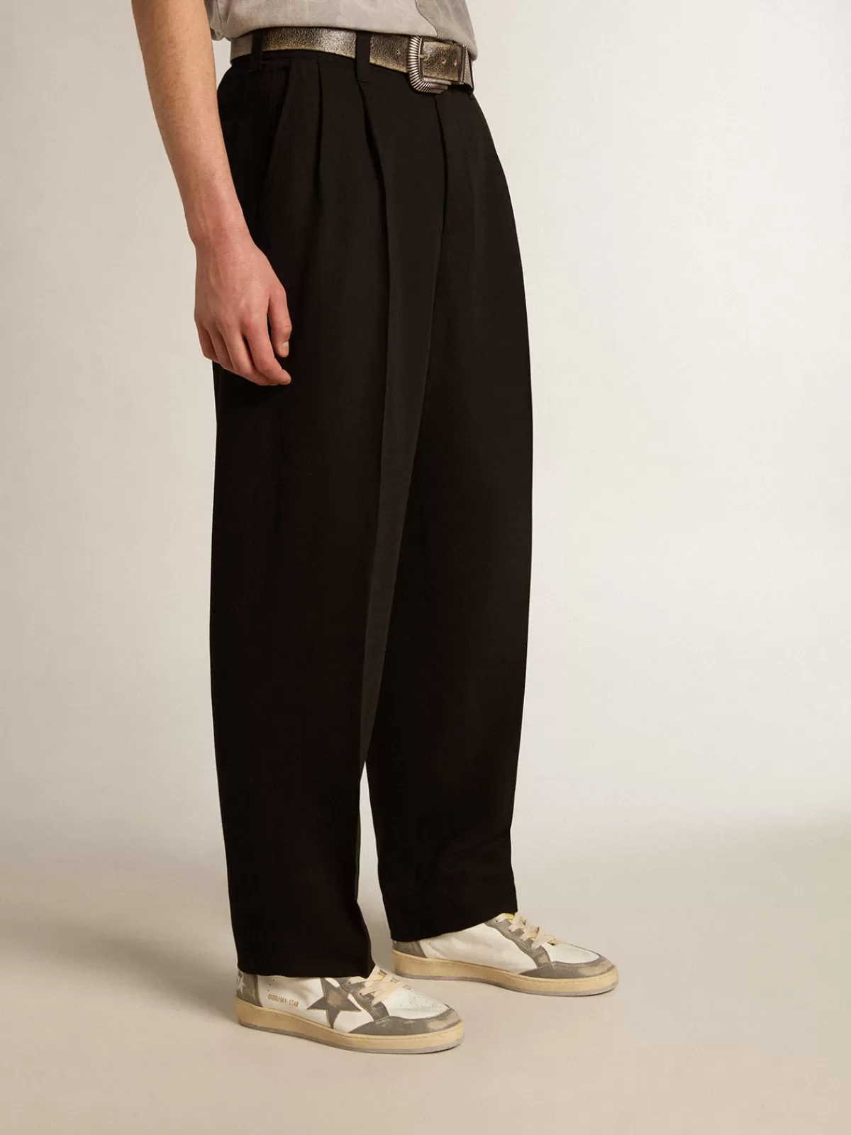 Golden Goose wool and viscose blend pants black Best Sale