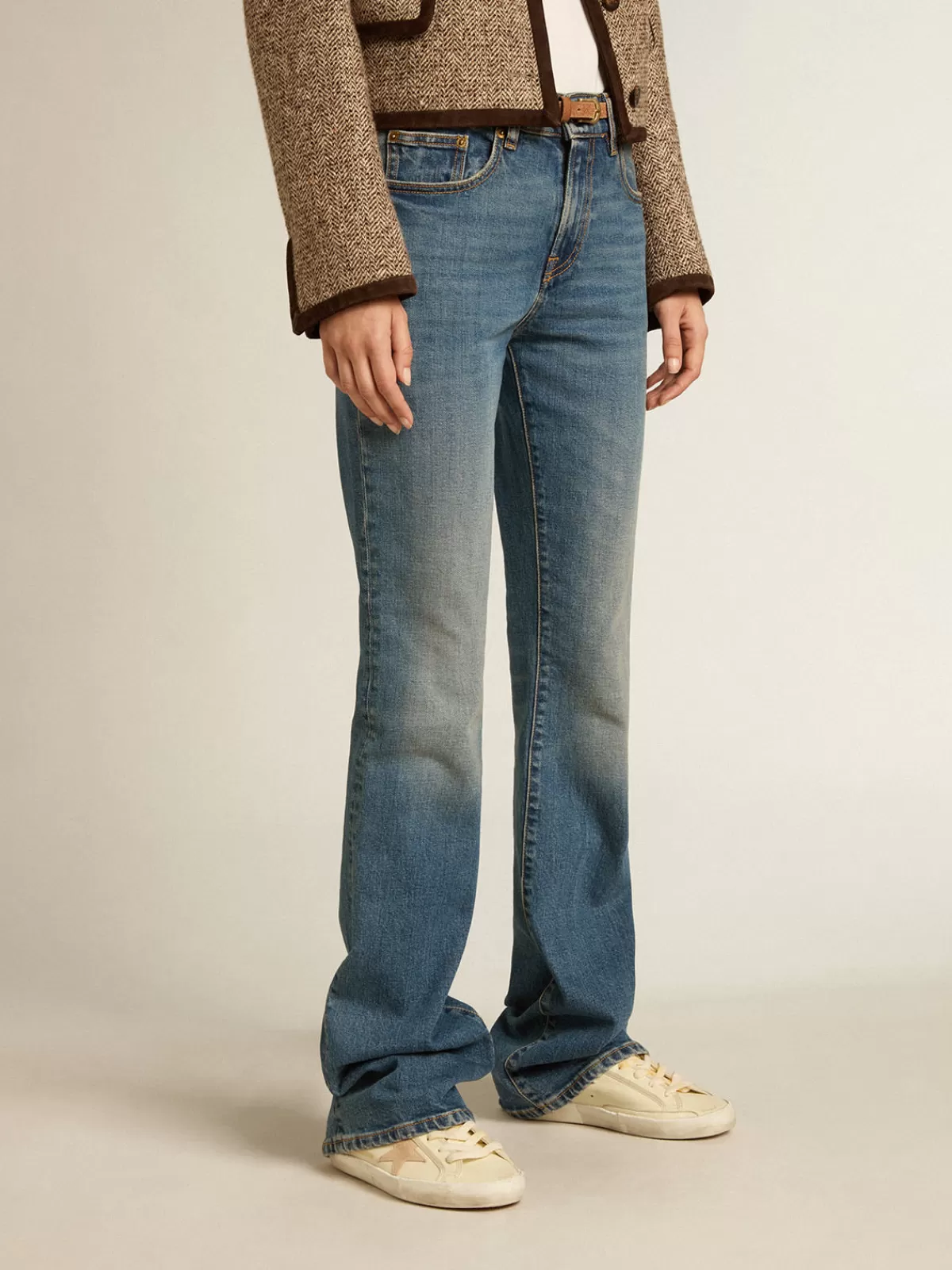 Golden Goose Blue jeans in elasticated fabric denimblue Fashion