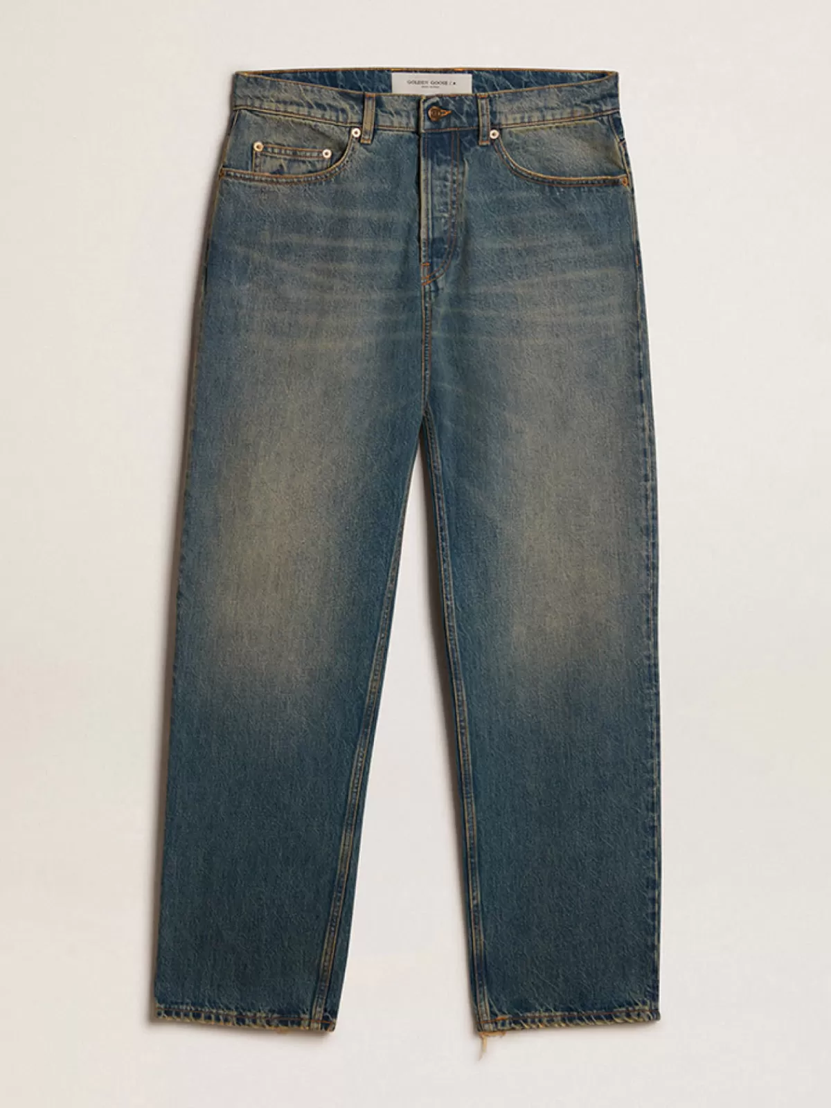 Golden Goose Blue jeans with a lived-in treatment denimblue Best Sale