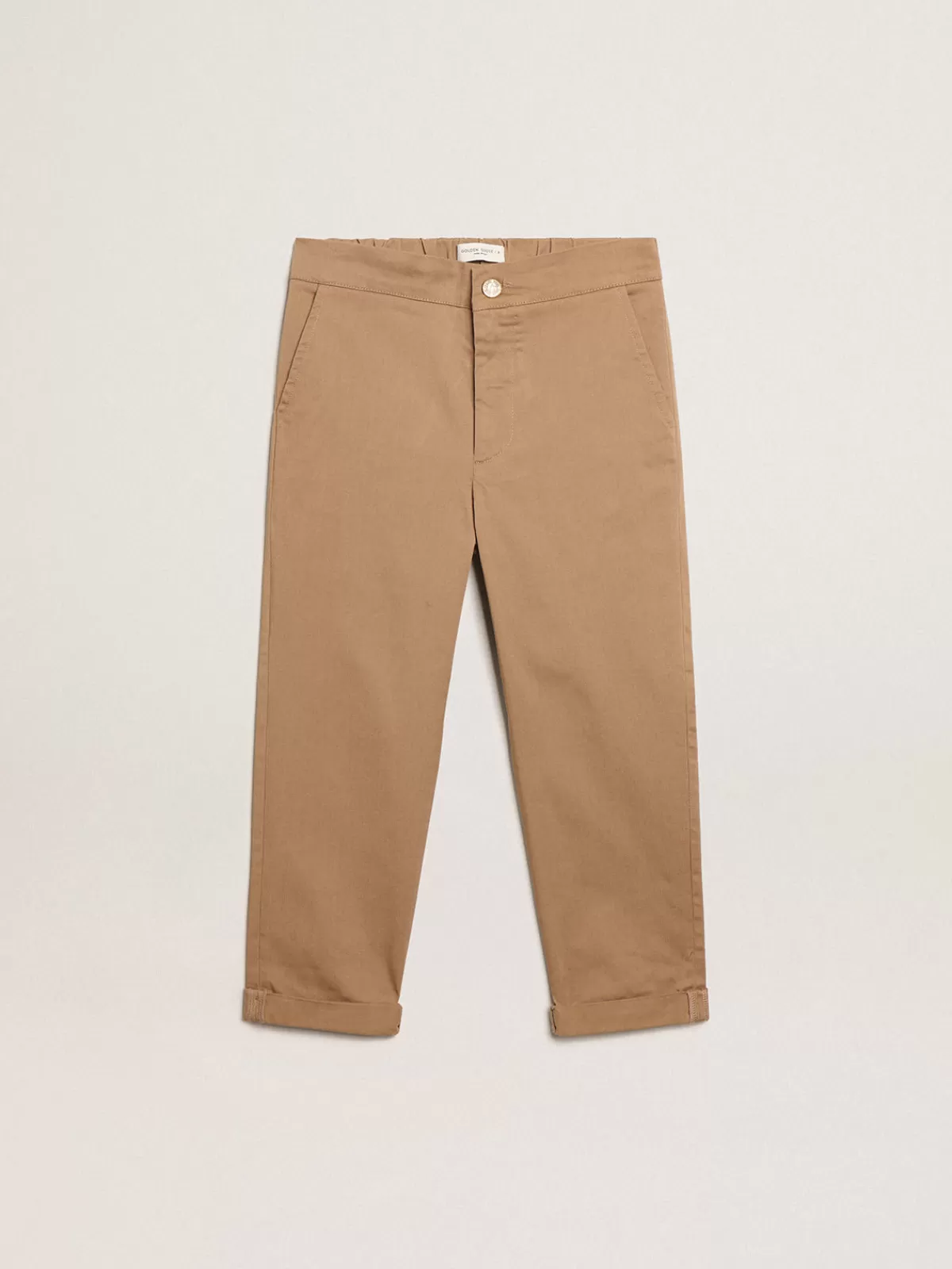 Golden Goose Boys’ chinos in cotton caramel Sale