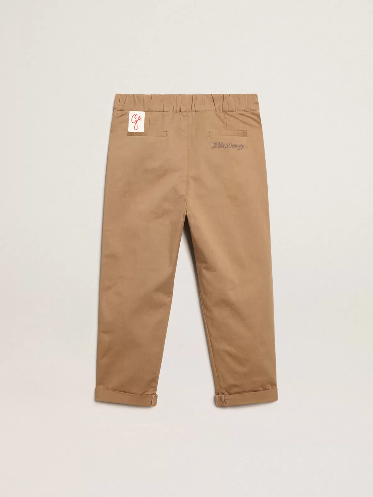 Golden Goose Boys’ chinos in cotton caramel Sale