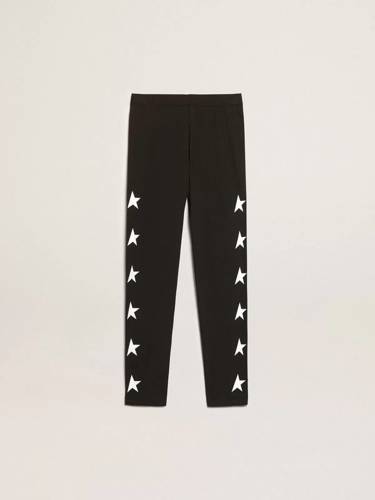 Golden Goose Girls’ leggings with white stars on the sides black Best