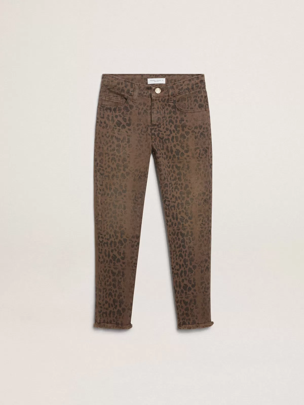 Golden Goose Girls’ skinny jeans with animal print animalprint Fashion