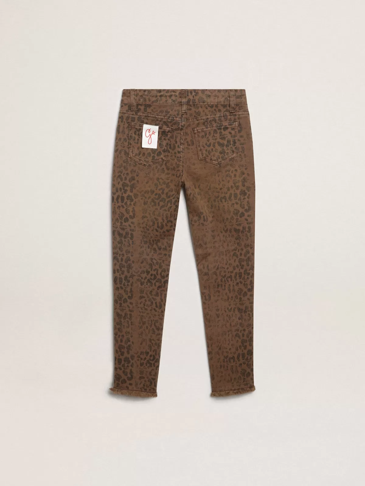 Golden Goose Girls’ skinny jeans with animal print animalprint Fashion