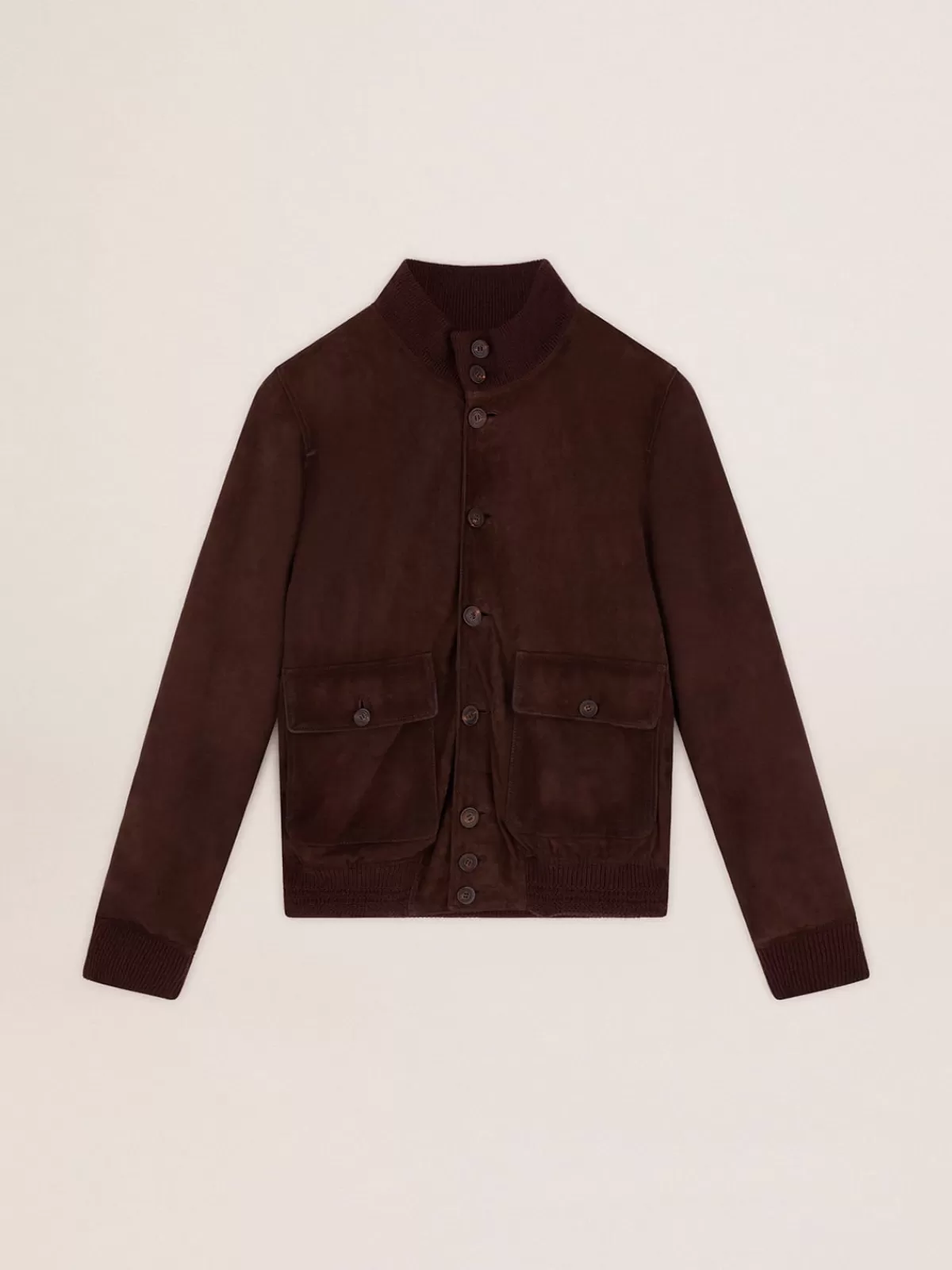 Golden Goose Golden Collection flight jacket in dark brown suede darkbrown Cheap