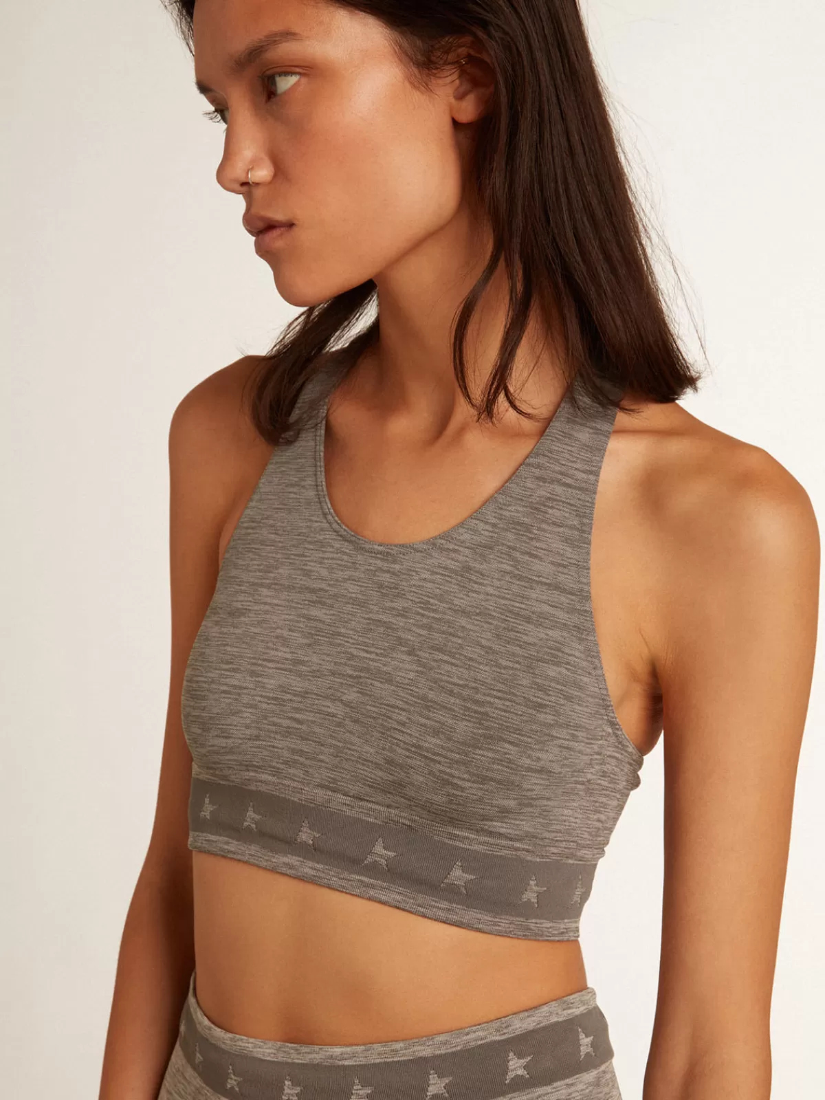 Golden Goose Gray melange athletic top graymelange Best