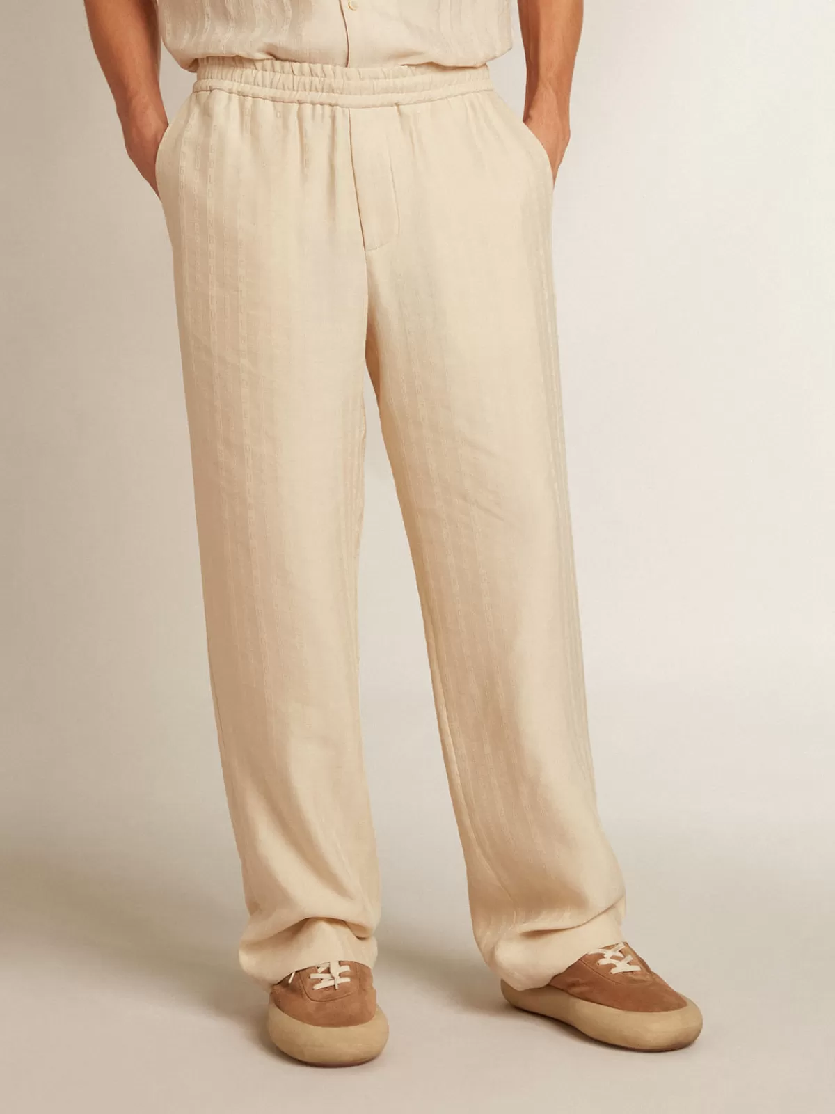 Golden Goose Joggers in -colored linen parchment Best