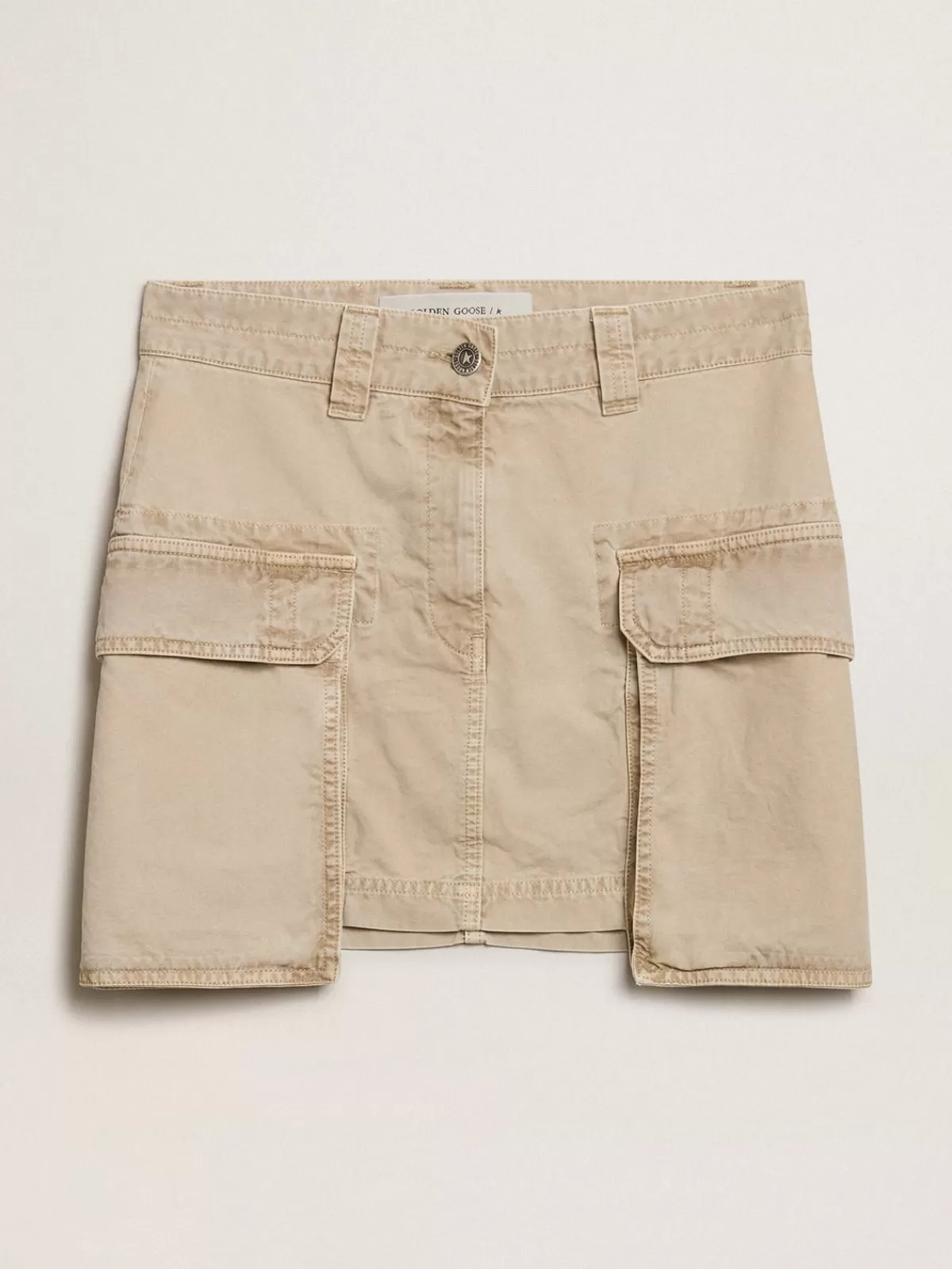 Golden Goose -colored cargo skirt khaki Sale