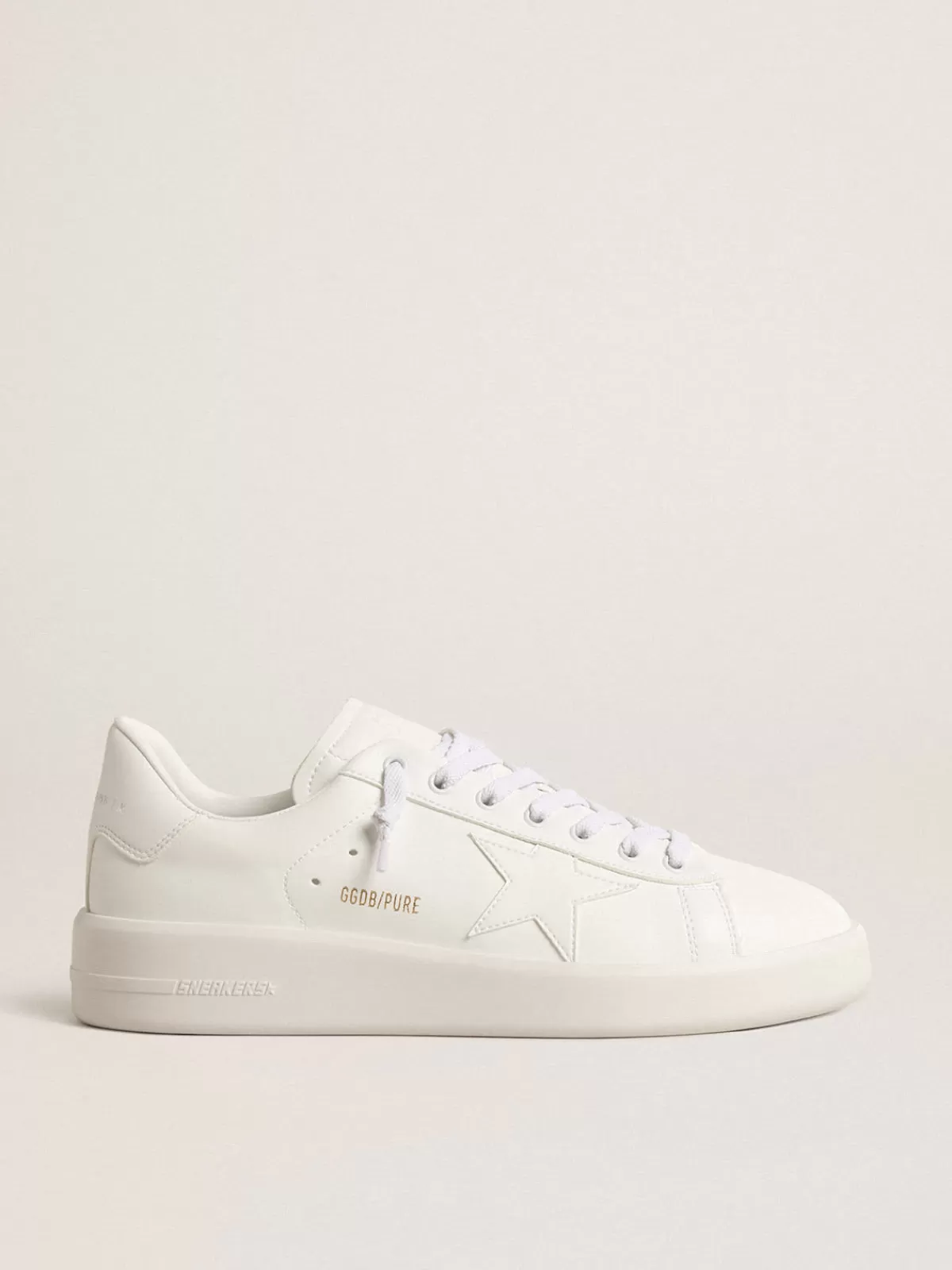 Golden Goose Men’s bio-based Purestar with white star and heel tab Store