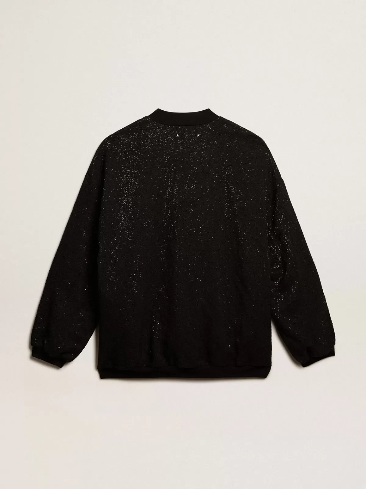 Golden Goose Men’s black sequined cardigan-jacket white Fashion