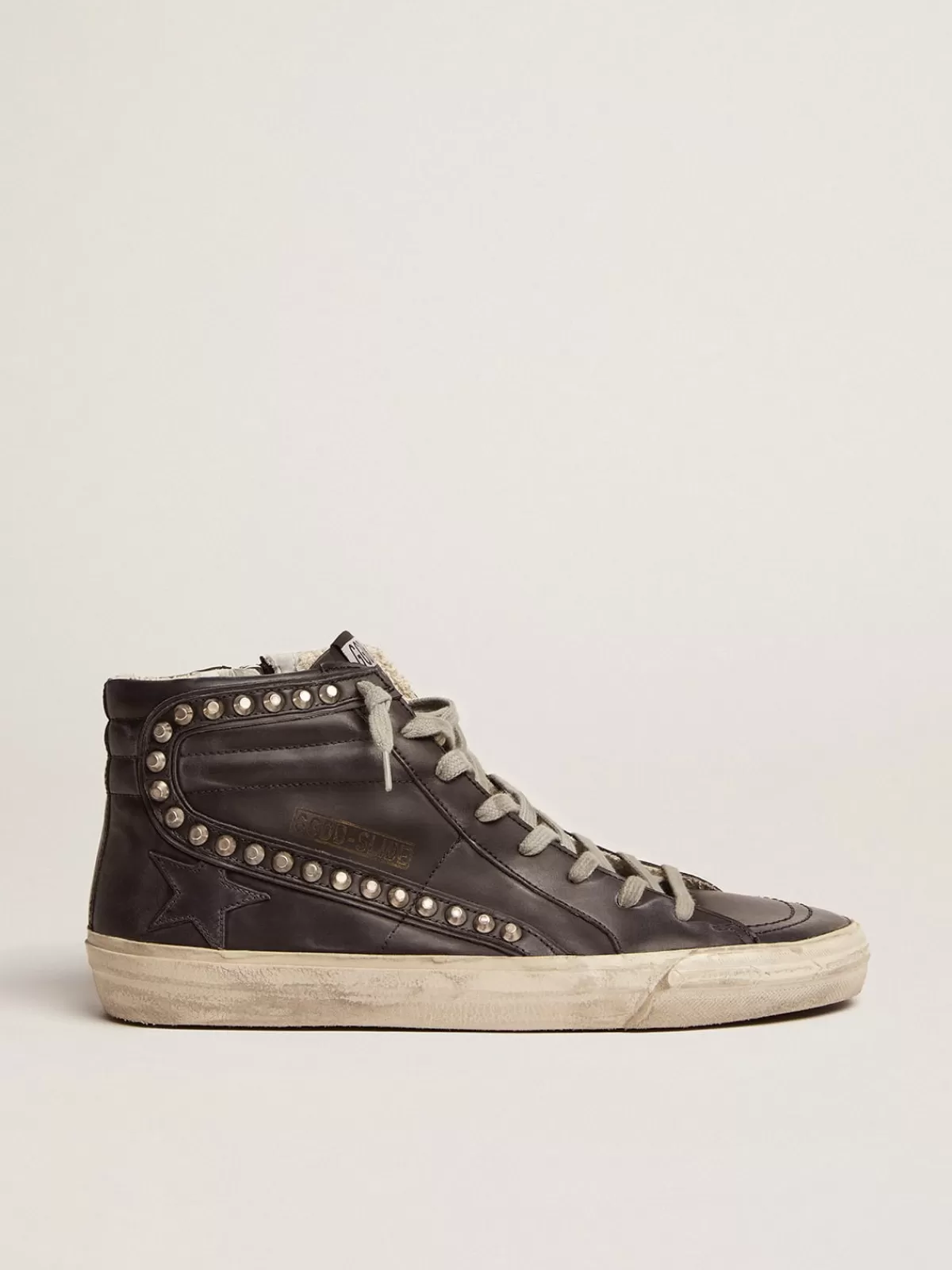 Golden Goose Men's Slide black with studs Store