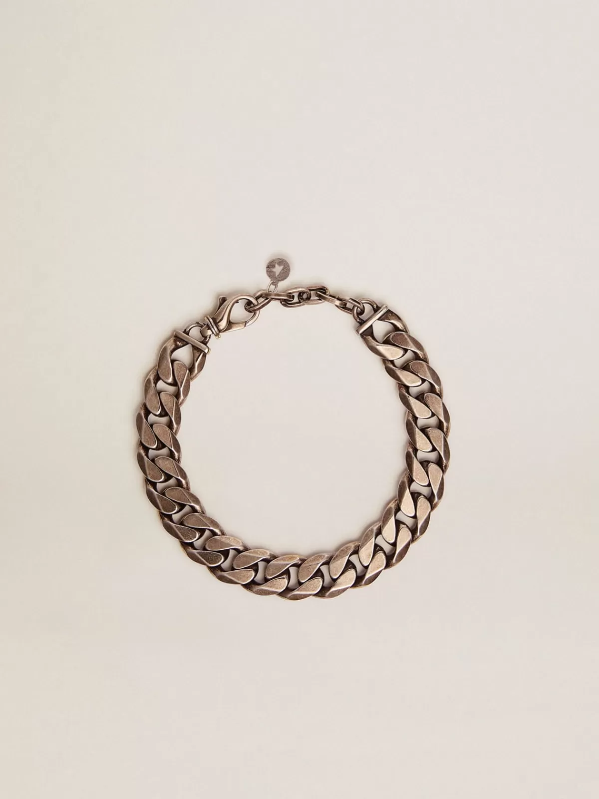 Golden Goose Men's Timeless chain bracelet antiquesilver New