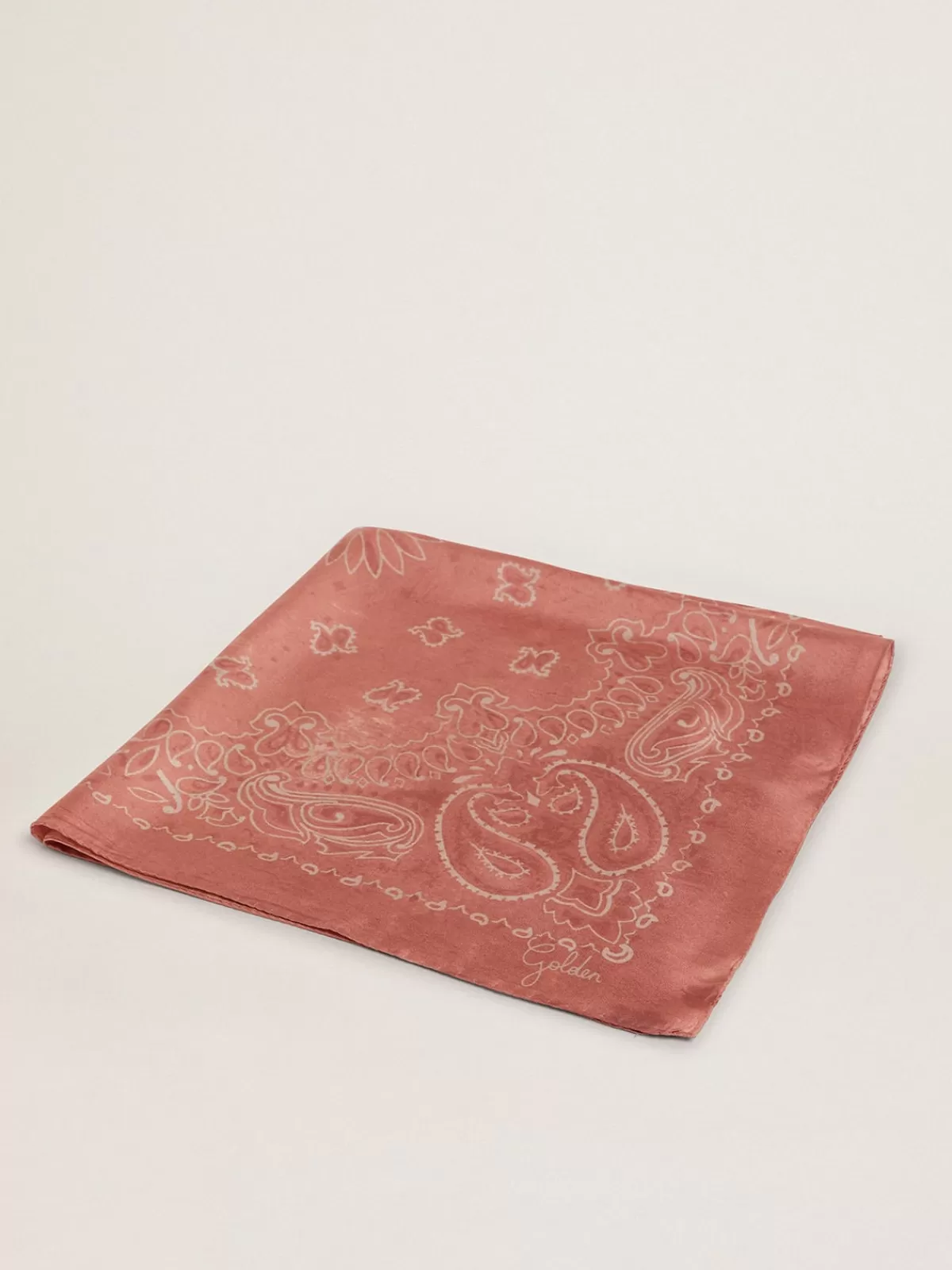 Golden Goose Old rose scarf with paisley print oldrose Cheap