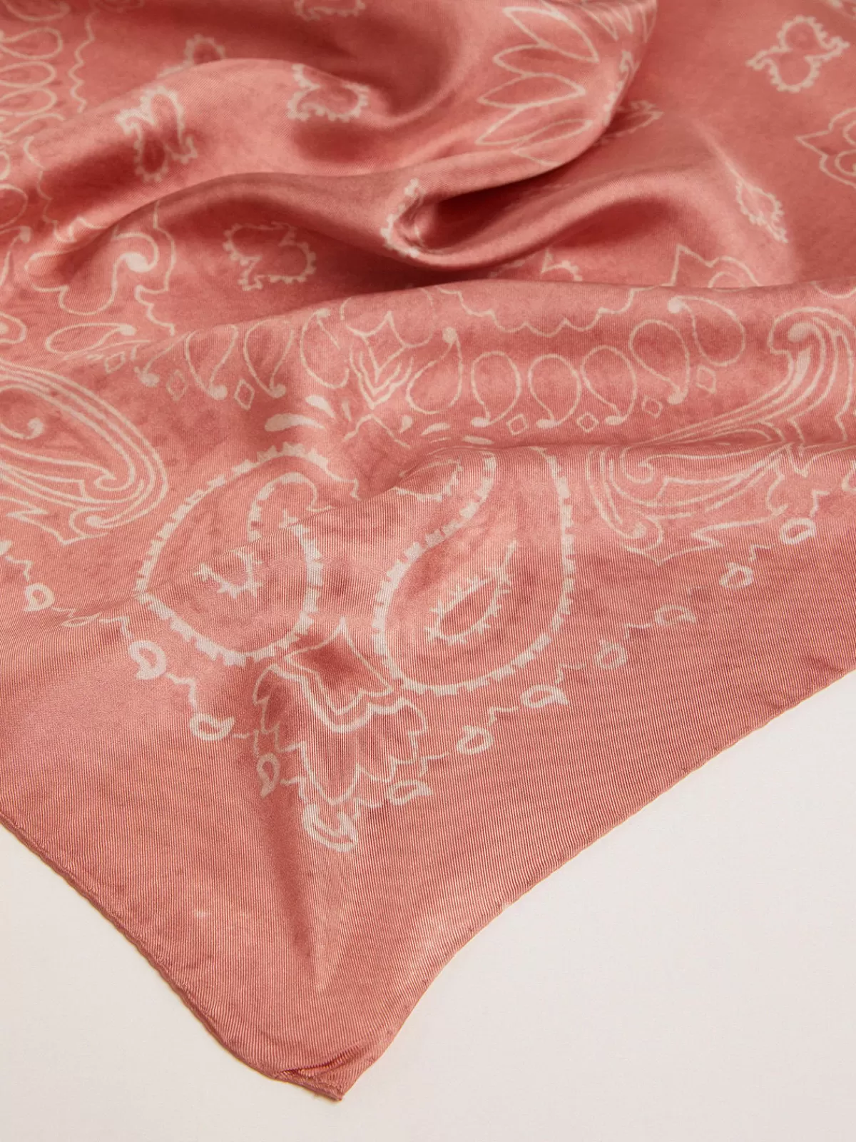 Golden Goose Old rose scarf with paisley print oldrose Cheap