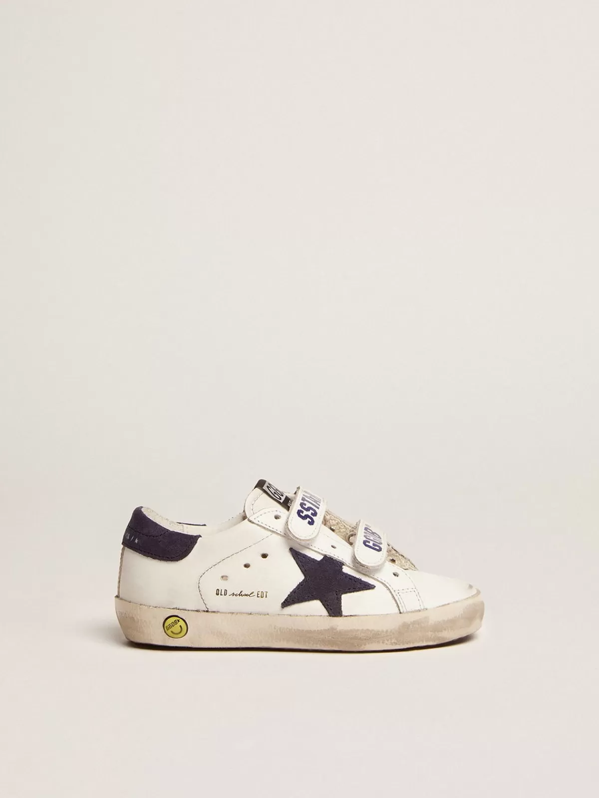 Golden Goose Old School with dark blue inserts in suede Store