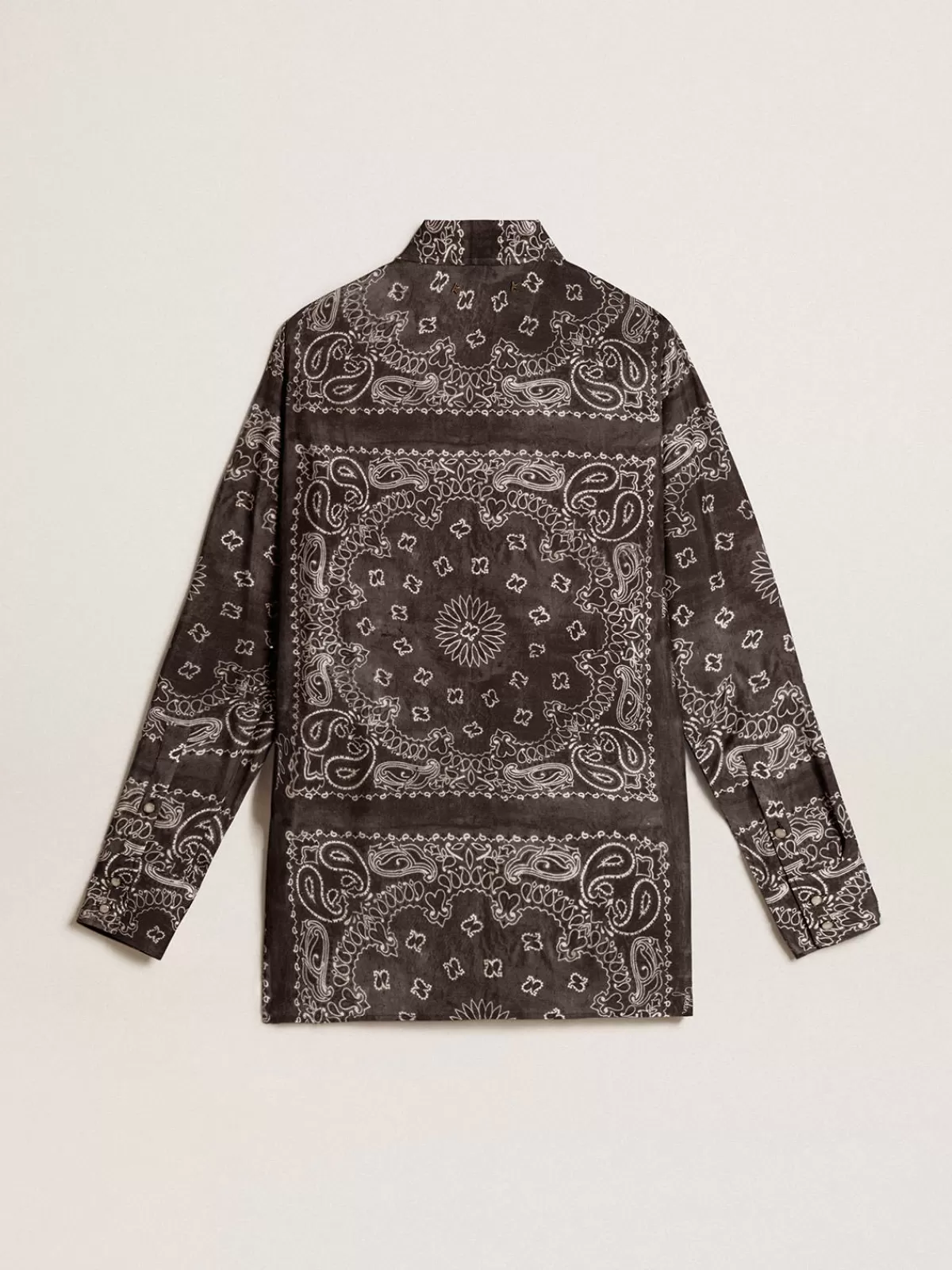 Golden Goose Pajama shirt in anthracite gray with paisley print anthracitegray Online