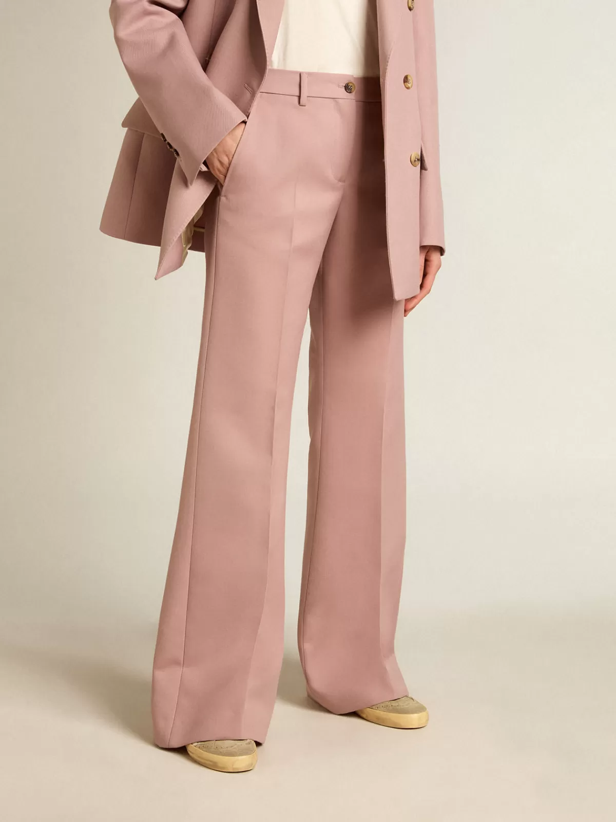 Golden Goose Pants in tailoring fabric pink Flash Sale