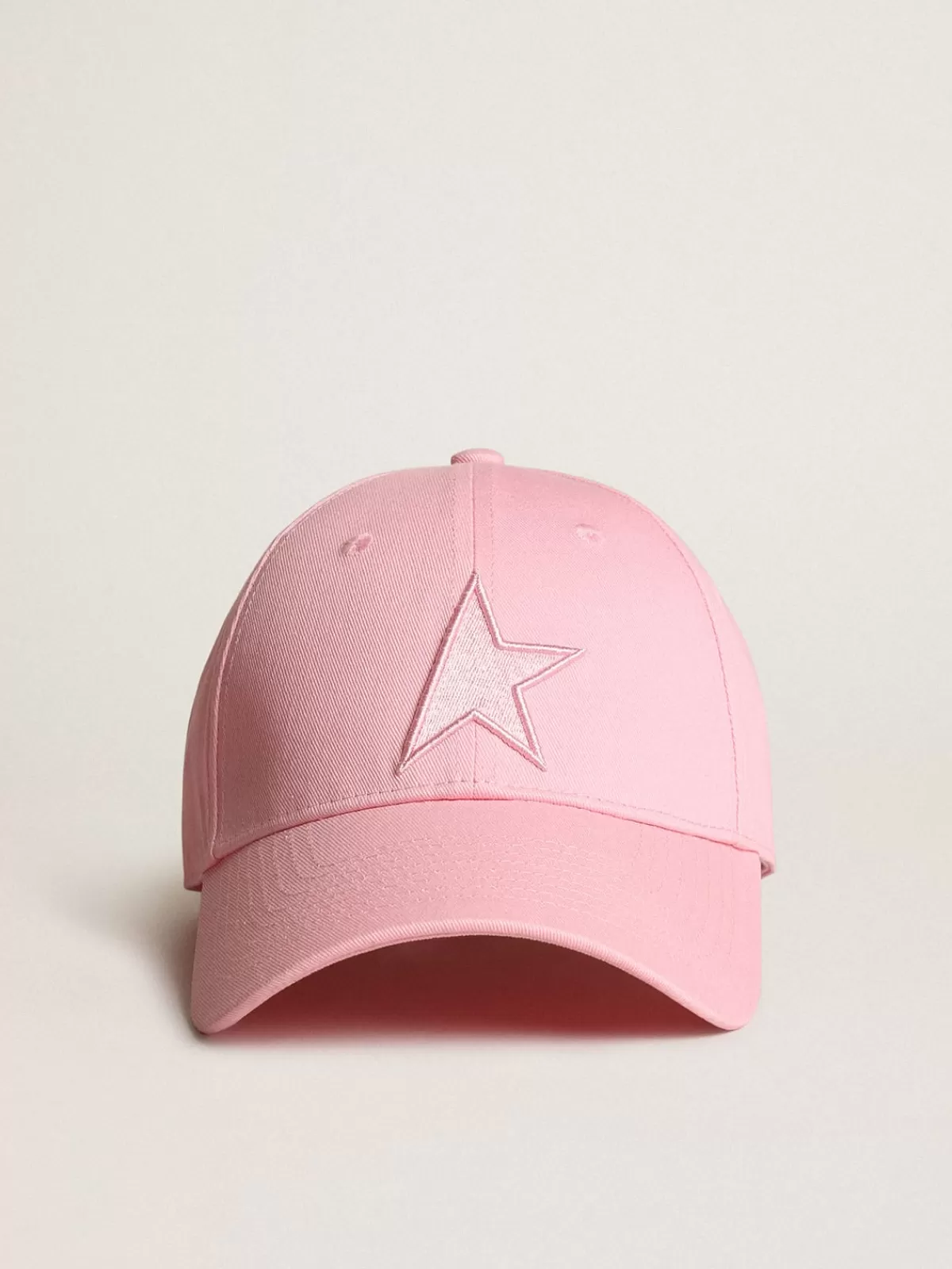 Golden Goose Pink Demos Star Collection baseball cap with tone-on-tone star anthracitegray Cheap