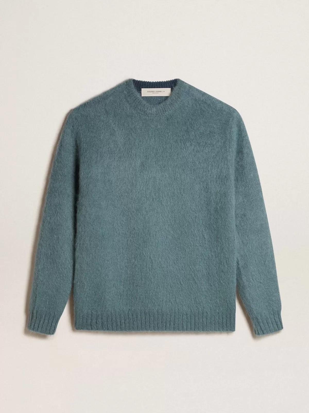 Golden Goose Powder-blue mohair sweater white Hot