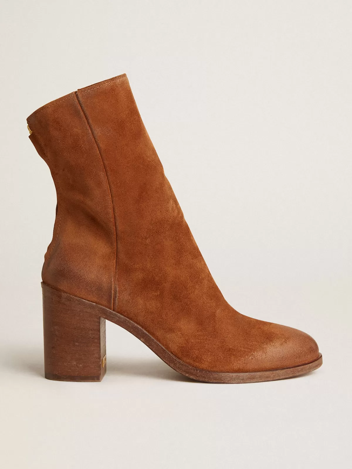 Golden Goose Vivienne ankle boots in cognac suede Store