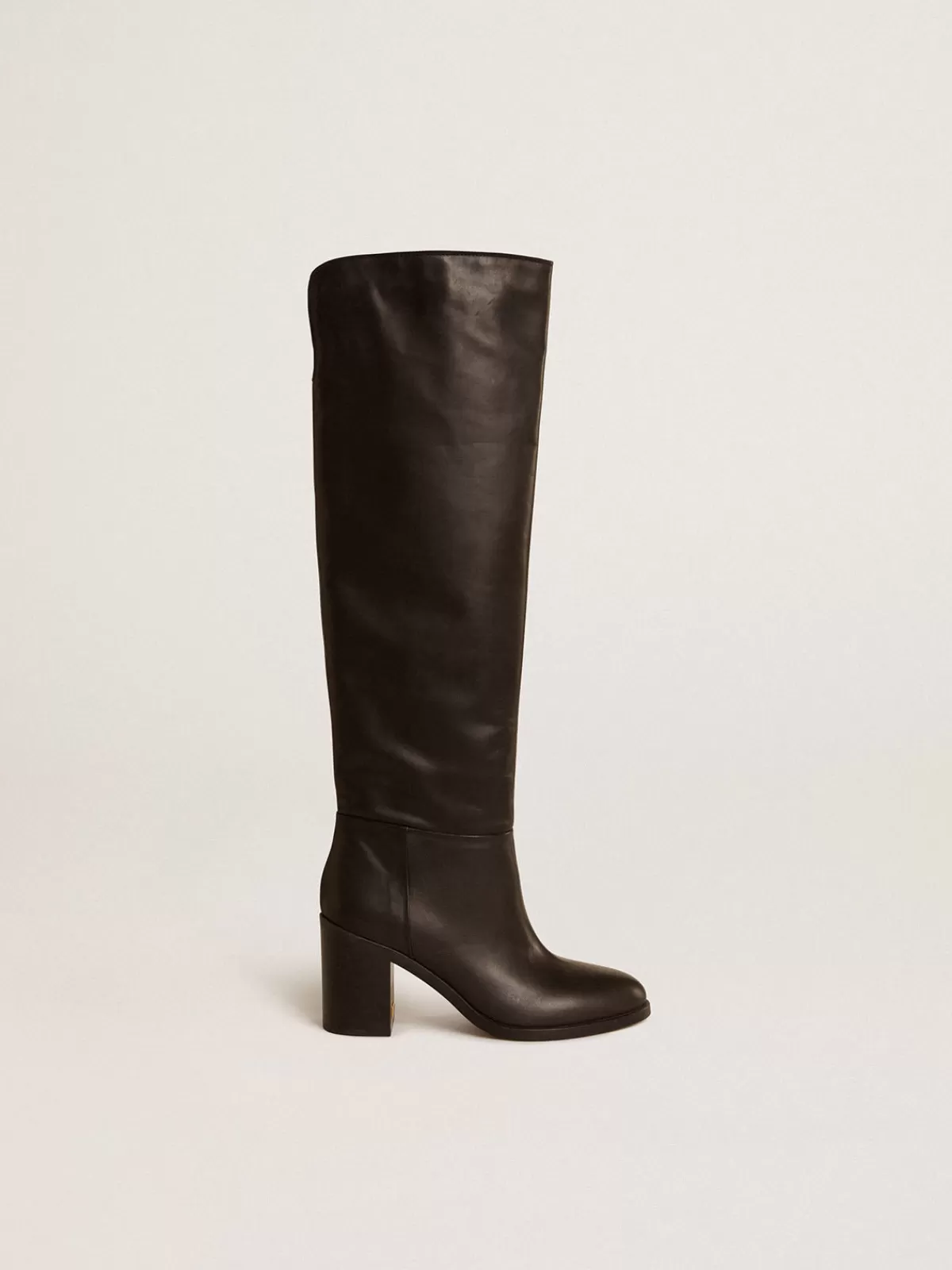 Golden Goose Vivienne knee-high boots in leather black Outlet