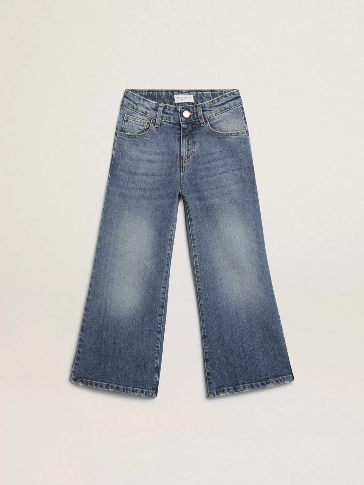 Golden Goose Wide-leg jeans in mid-blue bull denim midblue Cheap