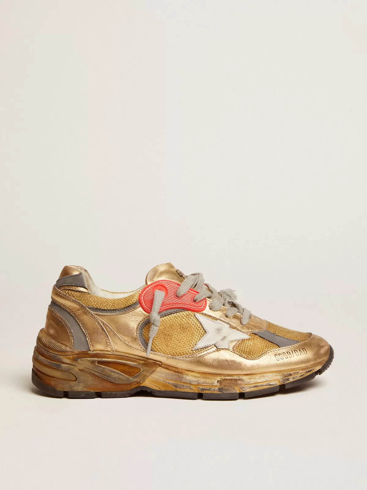 Golden Goose Women's Dad-Star gold with star white Fashion