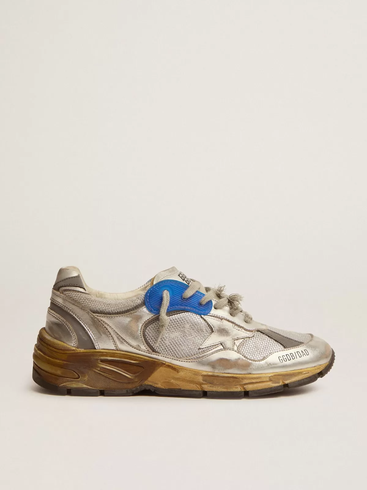 Golden Goose Women's Dad-Star silver bleachedblue Shop