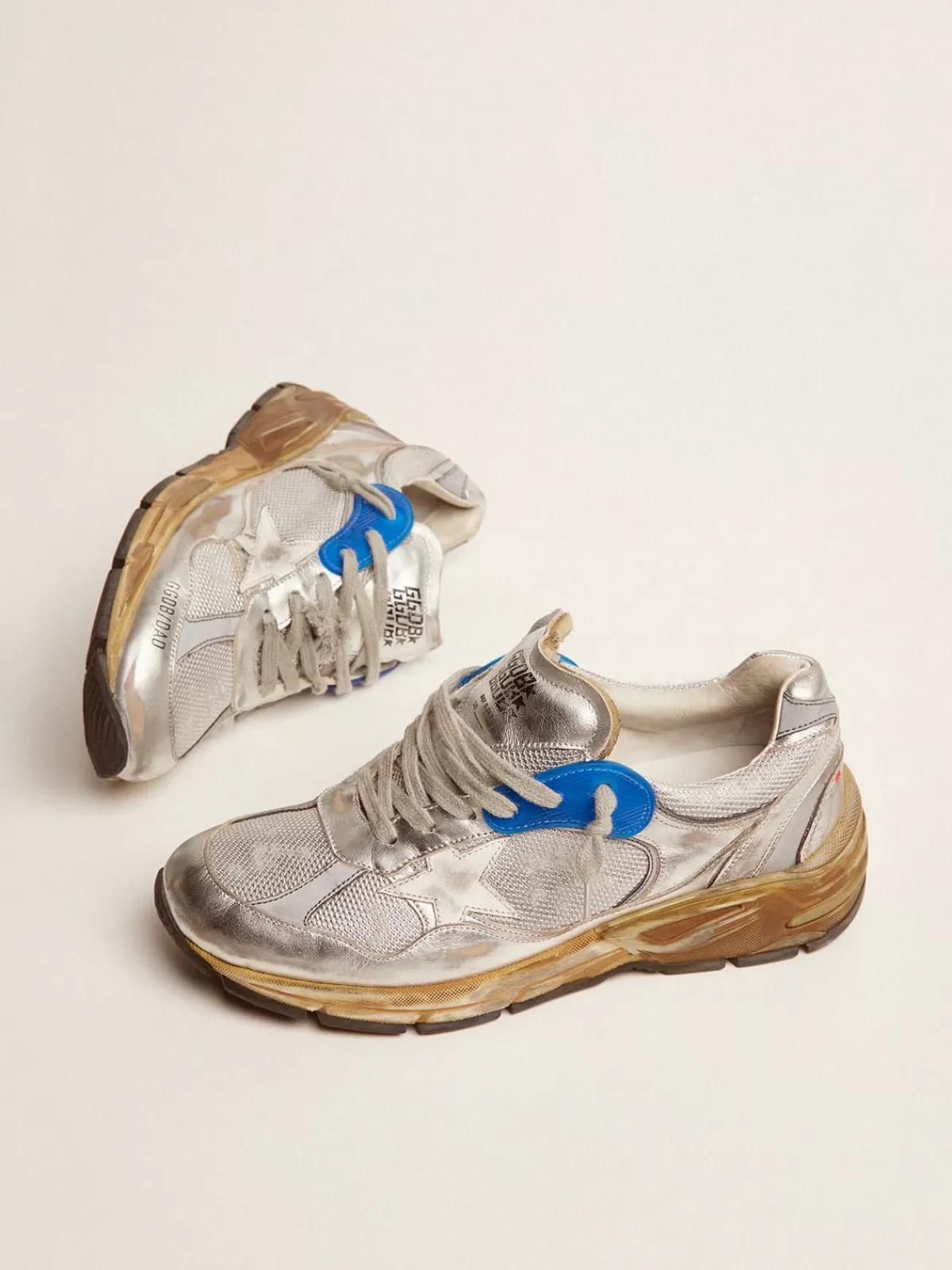 Golden Goose Women's Dad-Star silver bleachedblue Shop