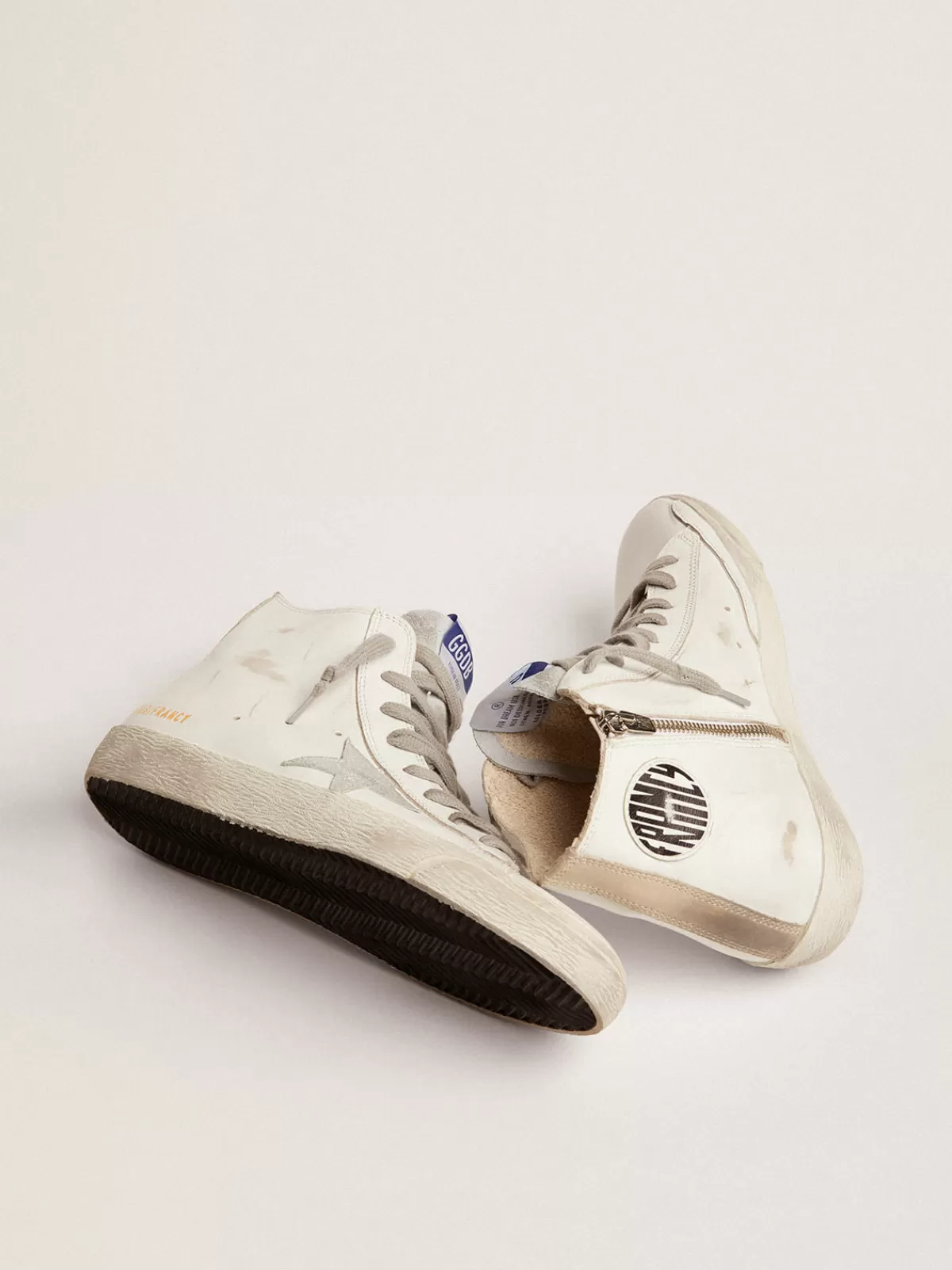 Golden Goose Women's Francy leather with suede star Best Sale