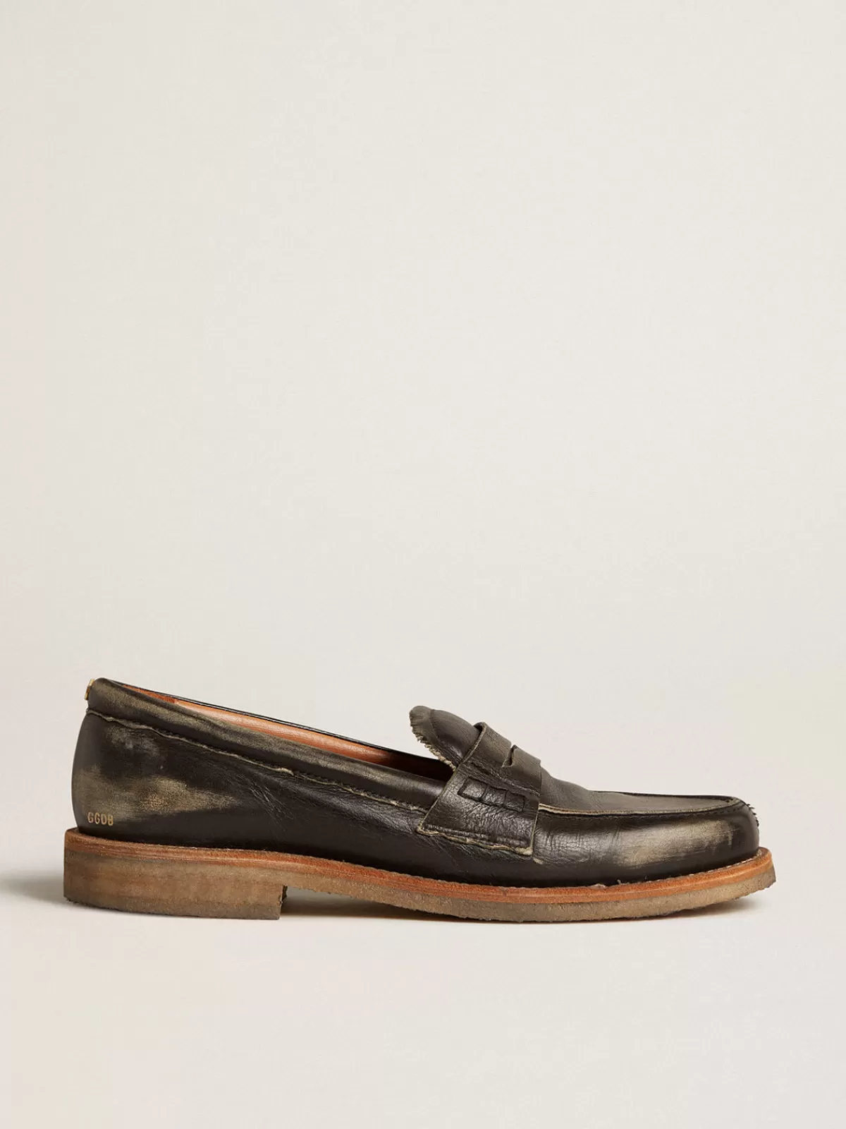 Golden Goose Women’s Jerry loafer in black leather red Sale