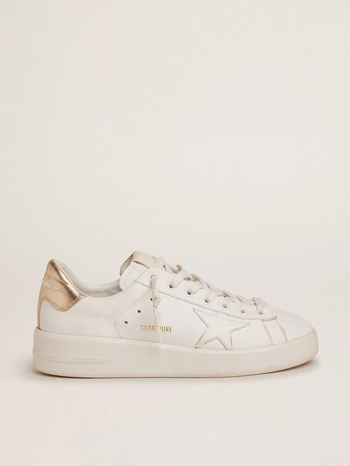 Golden Goose Women’s Purestar sneakers with gold-coloured heel tab Fashion