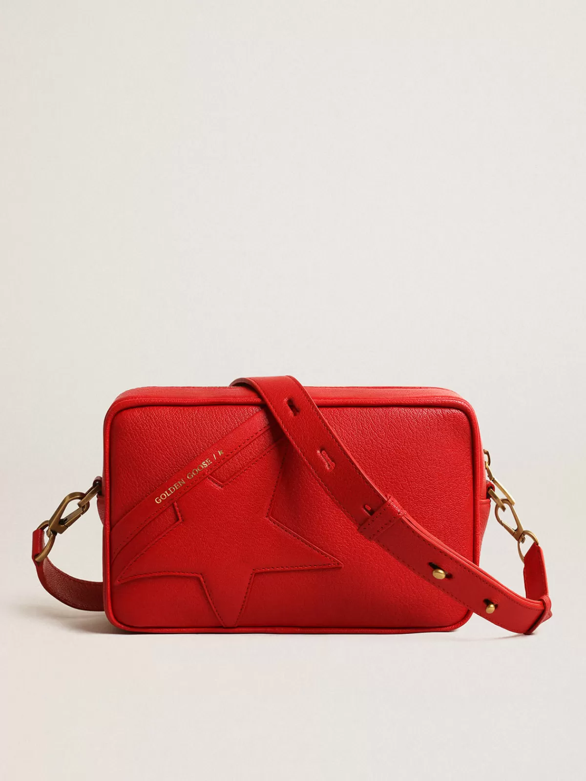 Golden Goose Women’s Star Bag in bright red leather Discount