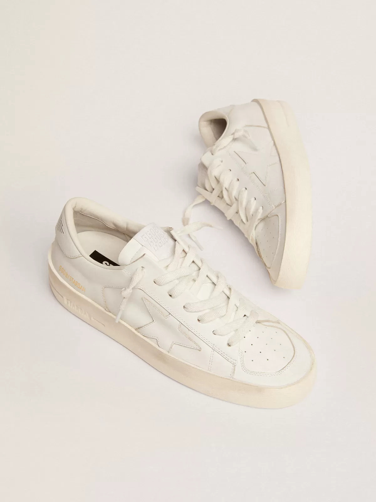 Golden Goose Women's Stardan in total white leather Hot