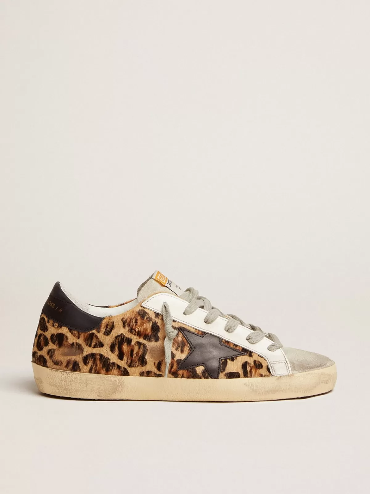 Golden Goose Women's Super-Star in leopard print leather Clearance