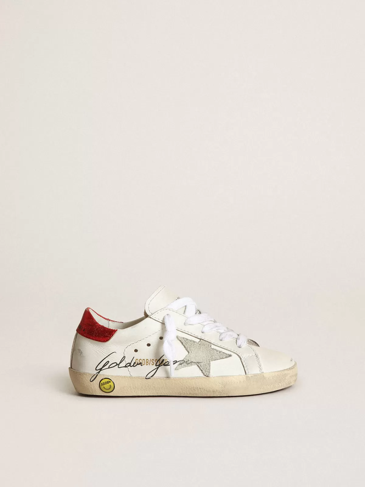 Golden Goose Young Super-Star with gray suede star darkblue Shop